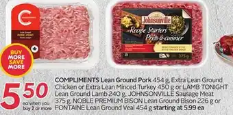 Sobeys Compliments lean ground pork offer