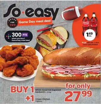 Sobeys Whole assorted dagwood sandwich offer