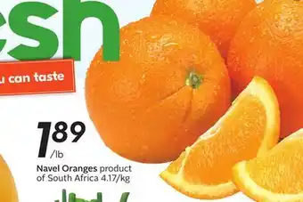 Sobeys Navel oranges offer