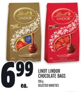 Metro Lindt lindor chocolate bags offer