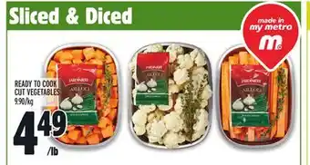 Metro Ready to cook cut vegetables offer