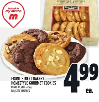 Metro Front street bakery homestyle gourmet cookies offer