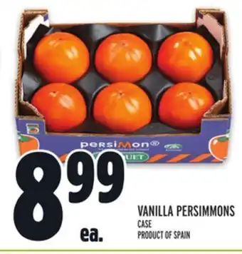 Metro Vanilla persimmons offer