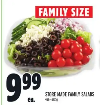 Metro Store made family salads offer