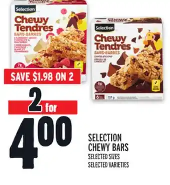 Metro Selection chewy bars offer
