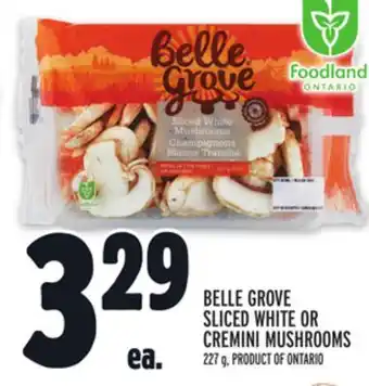 Metro Belle grove sliced white or cremini mushrooms offer