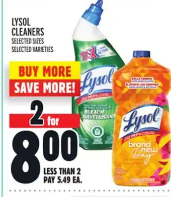 Metro Lysol cleaners offer