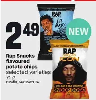 Loblaws Rap snacks flavoured potato chips, 71 g offer