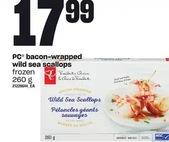 Loblaws Pc bacon-wrapped wild sea scallops, 260 g offer
