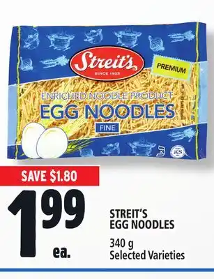 Metro Streit's egg noodles offer