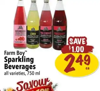 Farm Boy Farm boy sparkling beverages offer