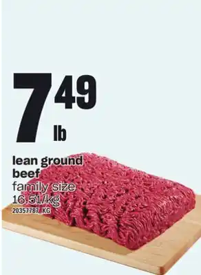 Loblaws Lean ground beef offer