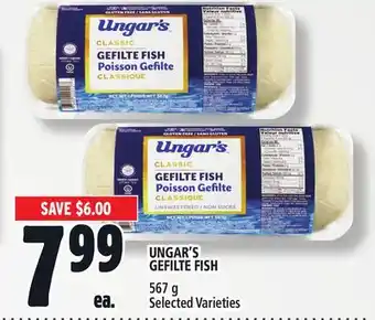 Metro Ungar's gefilte fish offer