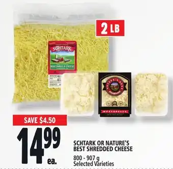 Metro Schtark or nature's best shredded cheese offer