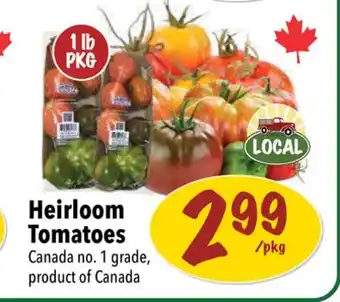Farm Boy Heirloom tomatoes offer