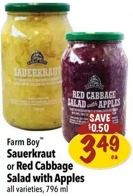 Farm Boy Farm boy sauerkraut or red cabbage salad with apples offer
