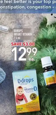 Metro Ddrops infant vitamin offer