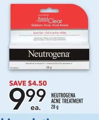 Metro Neutrogena acne treatment offer