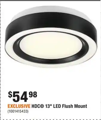 Home Depot Exclusive hdc 13 led flush mount offer
