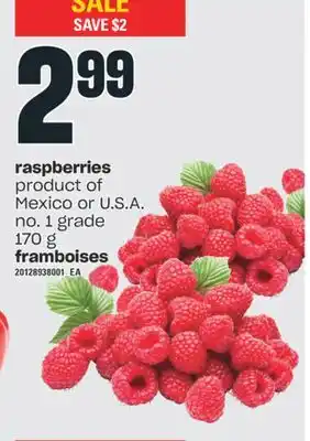 Valu-mart Framboises, 170 g offer