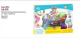 Staples Play doh air clay pastel party bonanza - cake - 22 pieces offer