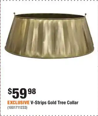Home Depot Exclusive v-strips gold tree collar offer