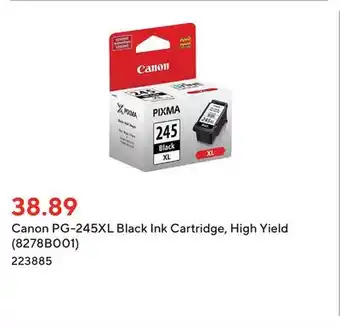 Staples Canon pg-245xl black ink cartridge, high yield (8278b001) offer