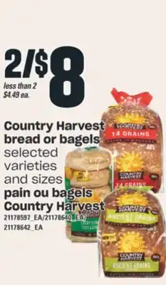 Valu-mart Pain ou bagels country harvest offer