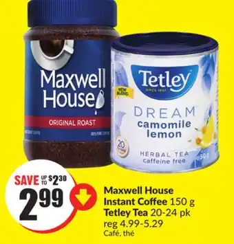 FreshCo Maxwell house instant coffee 150 g offer