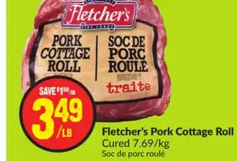 FreshCo Fletcher's pork cottage roll cured 7.69/kg offer