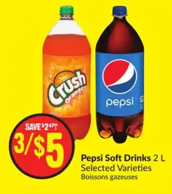 FreshCo Pepsi soft drinks 2 l selected varieties offer