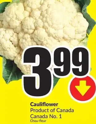 FreshCo Cauliflower product of canada canada no. 1 offer