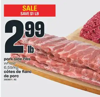 Valu-mart Côtes de flanc de porc offer