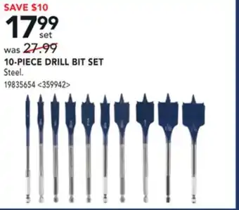 RONA Bosch 10-piece drill bit set offer