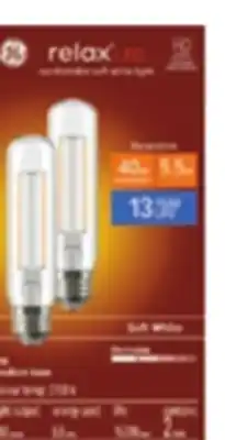 RONA Ge 2-pack refresh led bulbs or relax t10 led bulbs 450 lumens. 5000k or 2700-k offer