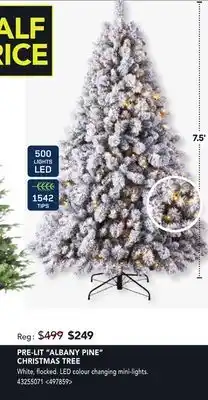 RONA Pre-lit albany pine christmas tree offer