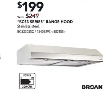 RONA Broan bcs3 series range hood offer