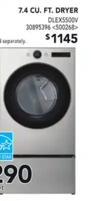 RONA Lg 7.4 cu. ft. dryer offer