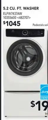 RONA Electrolux 5.2 cu. ft. washer offer