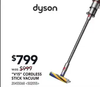 RONA V15 cordless stick vacuum offer