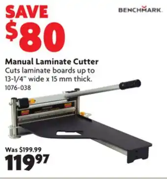 Home Hardware Manual laminate cutter offer