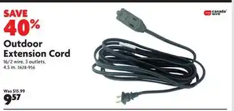 Home Hardware Outdoor extension cord offer