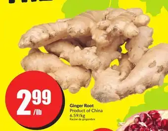 Chalo FreshCo Ginger root product of china 6.59/kg offer