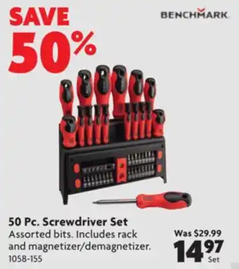 Home Hardware 50 pc. screwdriver set offer