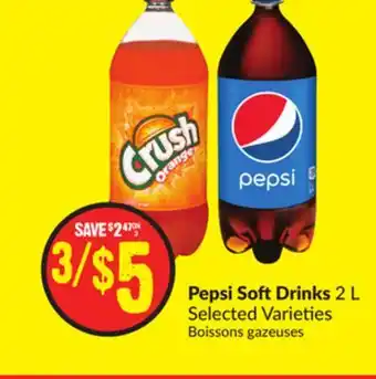 Chalo FreshCo Pepsi soft drinks 2 l selected varieties offer