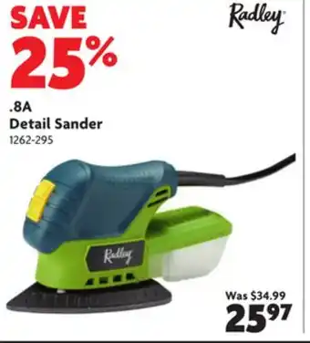 Home Hardware Detail sander offer