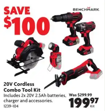 Home Hardware 20v cordless combo tool kit offer