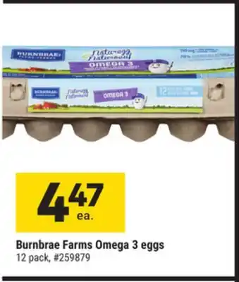 Giant Tiger Burnbrae farms omega 3 eggs offer