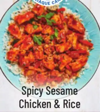 M & M Food Market Spicy sesame chicken & rice offer