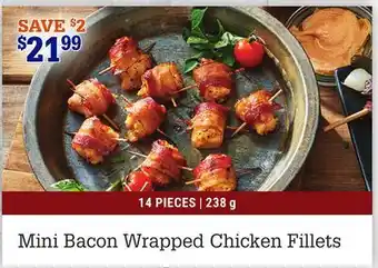 M & M Food Market Mini bacon wrapped chicken fillets offer
